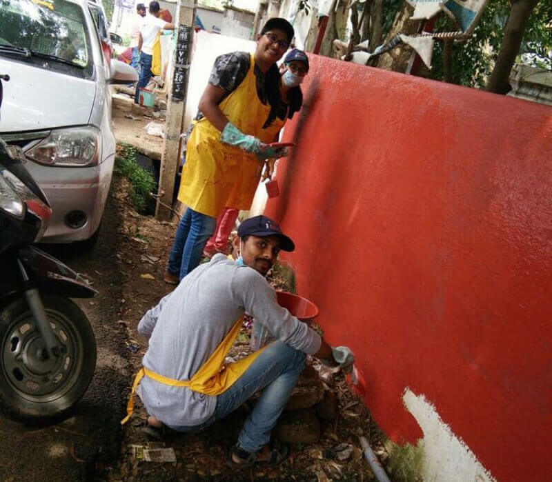 Toyota-employees-revamping-Govt-School-campus