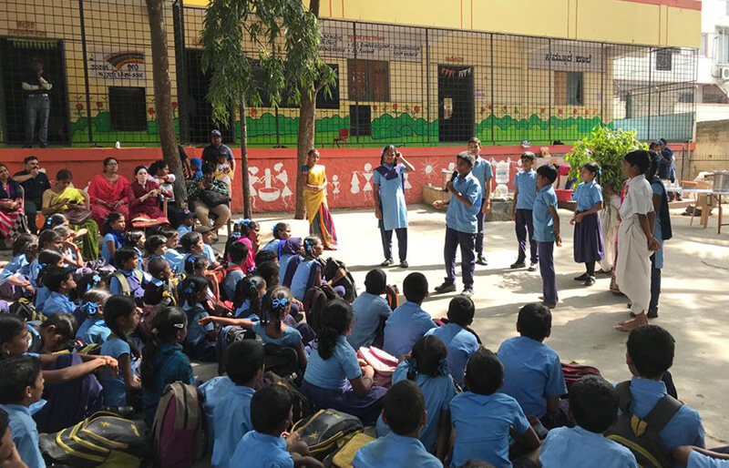School Children Performing during the ICARE Activity