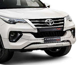 Stylish Front Bumper and TRD Radiator Grille Garnish