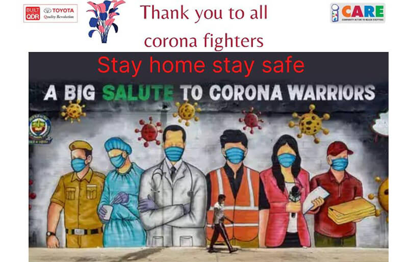 TKM employees come together to express gratitude to healthcare warriors