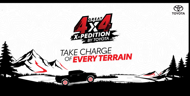  Toyota Kirloskar Motor Announces its first-ever ‘Great 4x4 X-Pedition’ initiative in India'
               