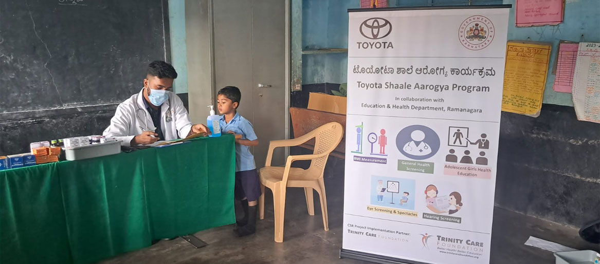 Toyota Kirloskar Motor Initiates Health Check drive for over 10,000 School Children in Ramanagara