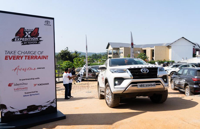 Another Exciting Flag-off of ‘Great 4X4 Expedition by Toyota’ – The Fourth Zonal Drive Starts in the Eastern Region of India