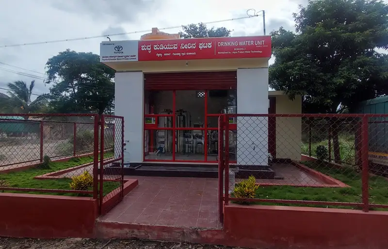 Toyota Kirloskar Motor Installs Three New Water Purification Units in Ramanagara District