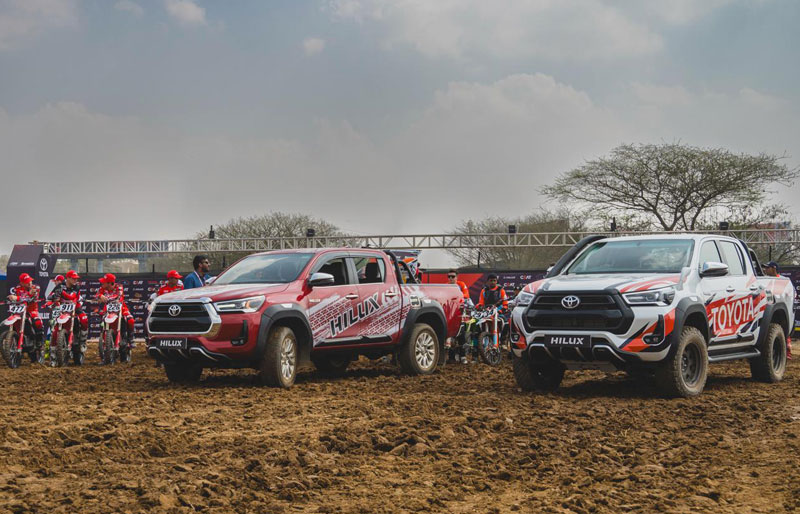 As The Official Vehicle Partner, Toyota Hilux Sparks Thrill in Indian Supercross Racing League’s Final Round of the Dirt Bike Race in Bengaluru