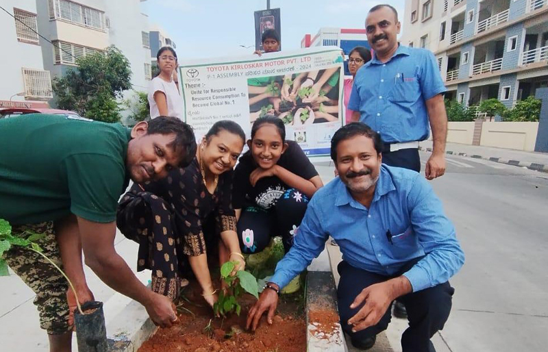 Toyota Kirloskar Motor Accelerates ‘Green Wave Initiative’ through ‘Miyawaki Concept’ driven Afforestation and Sapling Distribution, Commemorating the Environment Month