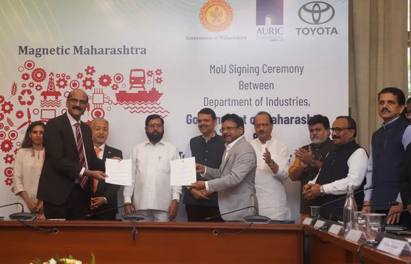 Toyota Kirloskar Motor Signs MOU with Maharashtra for Proposed New Investment