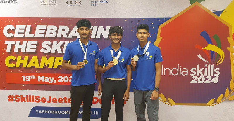 Toyota Technical Training Institute (TTTI) Students Excel at IndiaSkills Competition 2024
