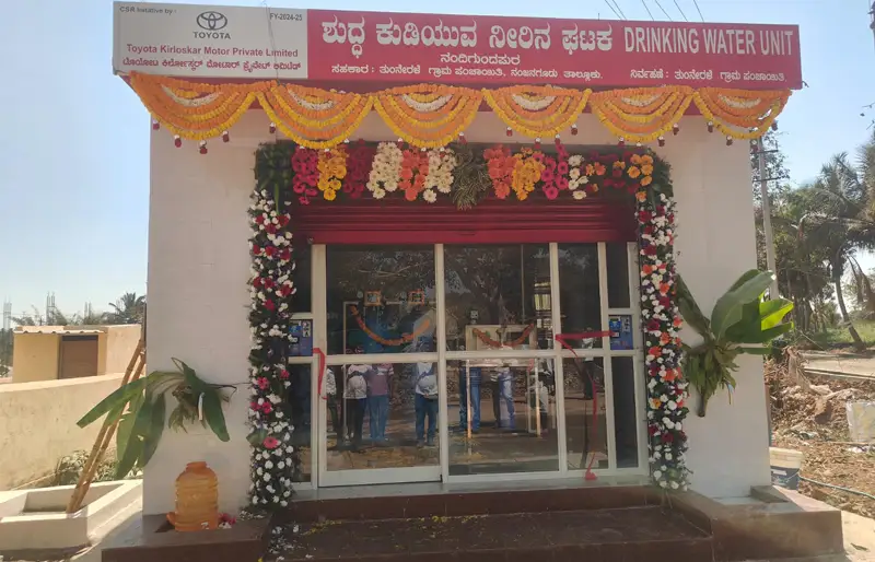 Toyota Kirloskar Motor Advances Community Well-Being with the Inauguration of Water Units in Mysore District