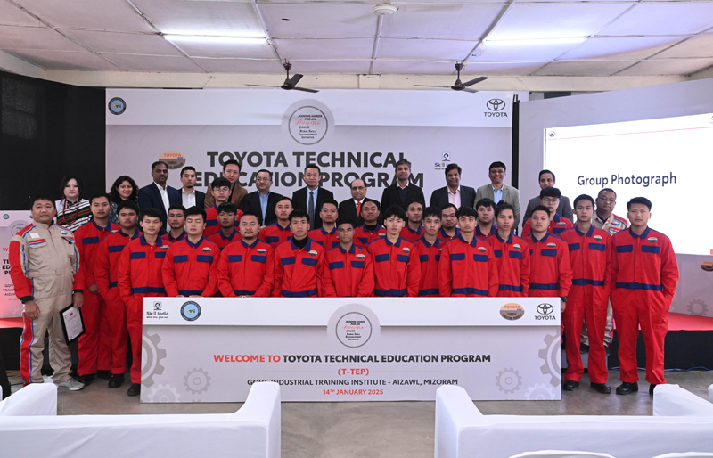 Toyota Kirloskar Motor in association with Government of Mizoram and Zote Toyota Establishes its 67th Toyota Technical Education Program [T-TEP] and STAR Scholarship Initiative in Mizoram