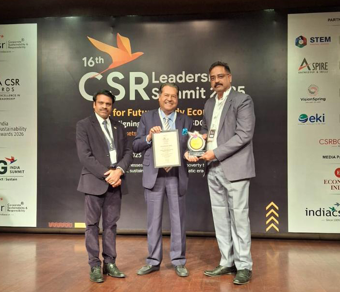 Toyota Kirloskar Motor Honored with Two Prestigious Awards at the “India CSR Awards 2025”