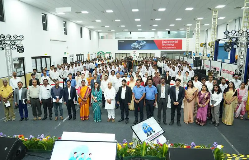 Toyota Kirloskar Motor Sends 100 Skilled Youth for Global Training to Japan