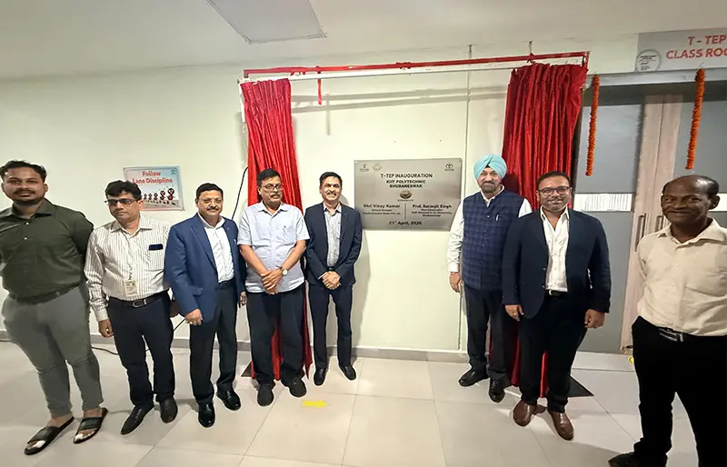 Toyota Kirloskar Motor launches Toyota Technical Education Program (T-TEP) at KIIT Polytechnic, Bhubaneswar in the State of Odisha