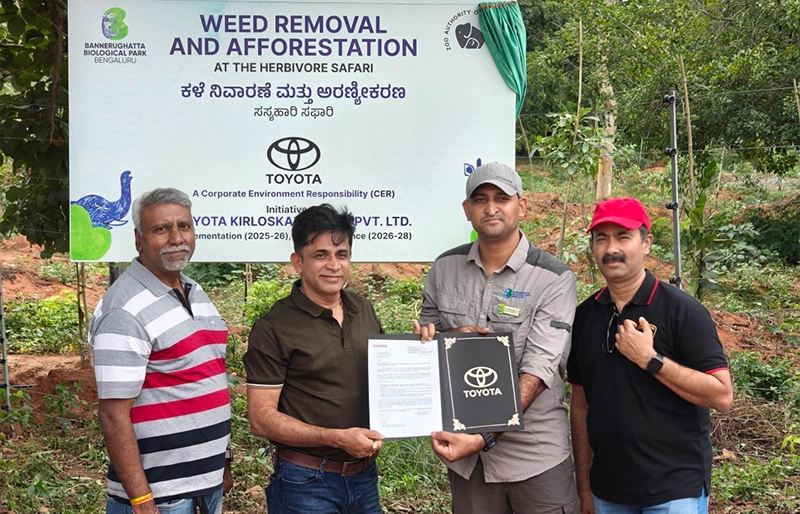Toyota Kirloskar Motor Strengthens Large-Scale Ecological Restoration at Bannerghatta Biological Park